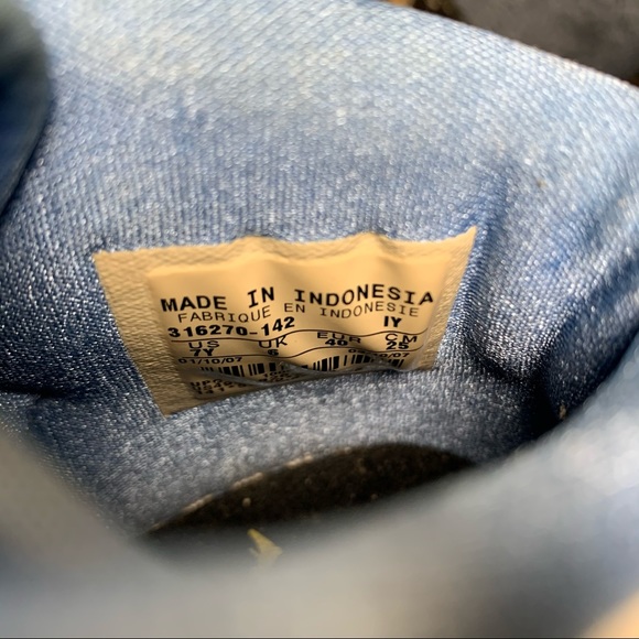 Air Jordan 1 Retro Alpha White University Blue 2007 7Y - Picture 4 of 16